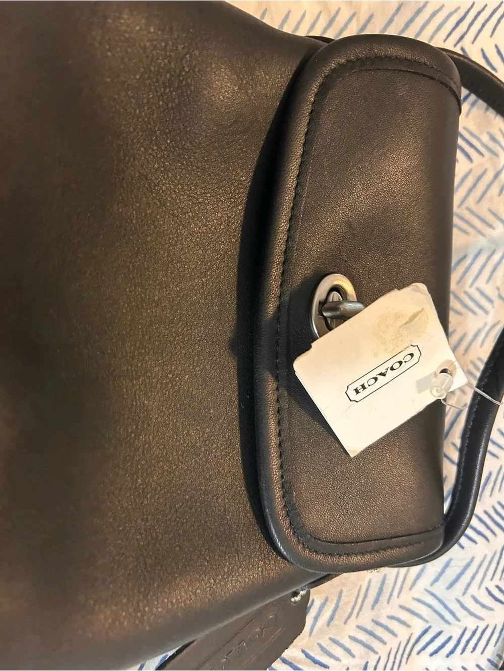 NWT Vintage Coach Tango Flap 9049 Crossbody with Turn-Lock Hardware